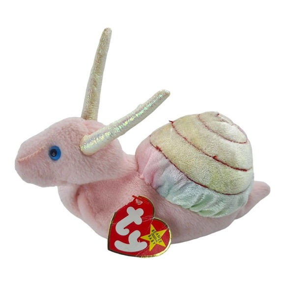 Ty Beanie Babies - Swirly the Snail Original 1999 Retired Collectible Rare Error - Picture 4 of 13